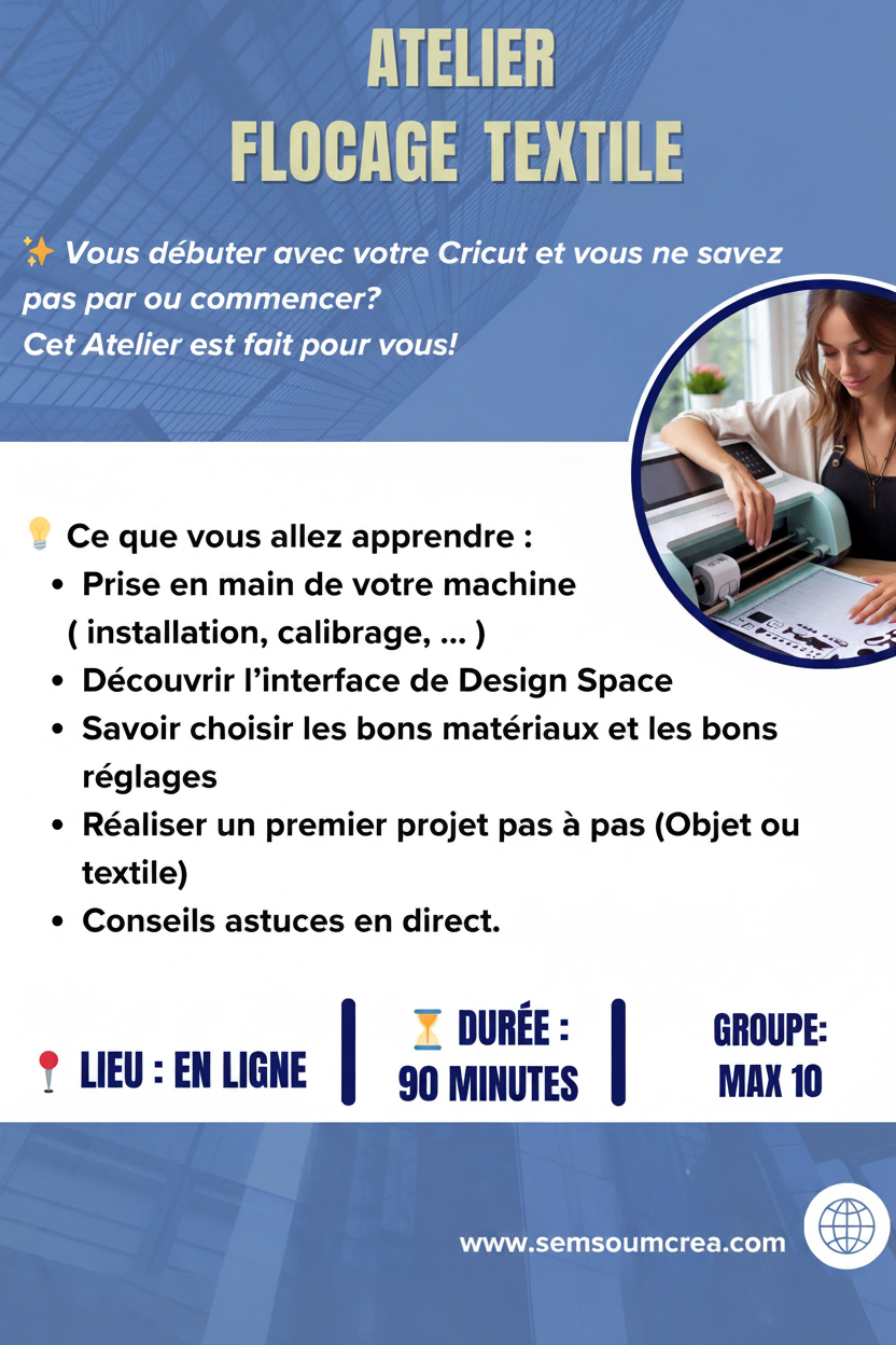 Atelier en ligne - Initiation à Cricut