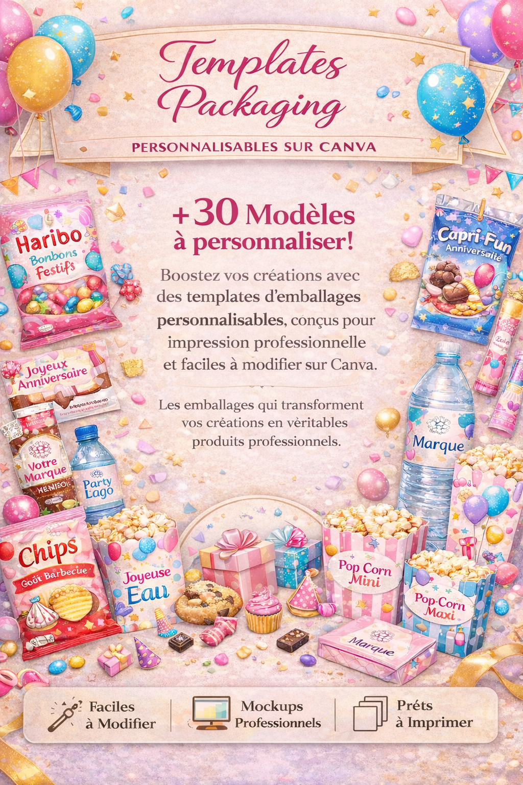 Template Papeterie Personnalisée + Abonnement à Canva pendant 1 an