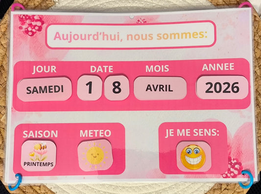 Calendrier Perpetuel XXL modifiable sur Canva