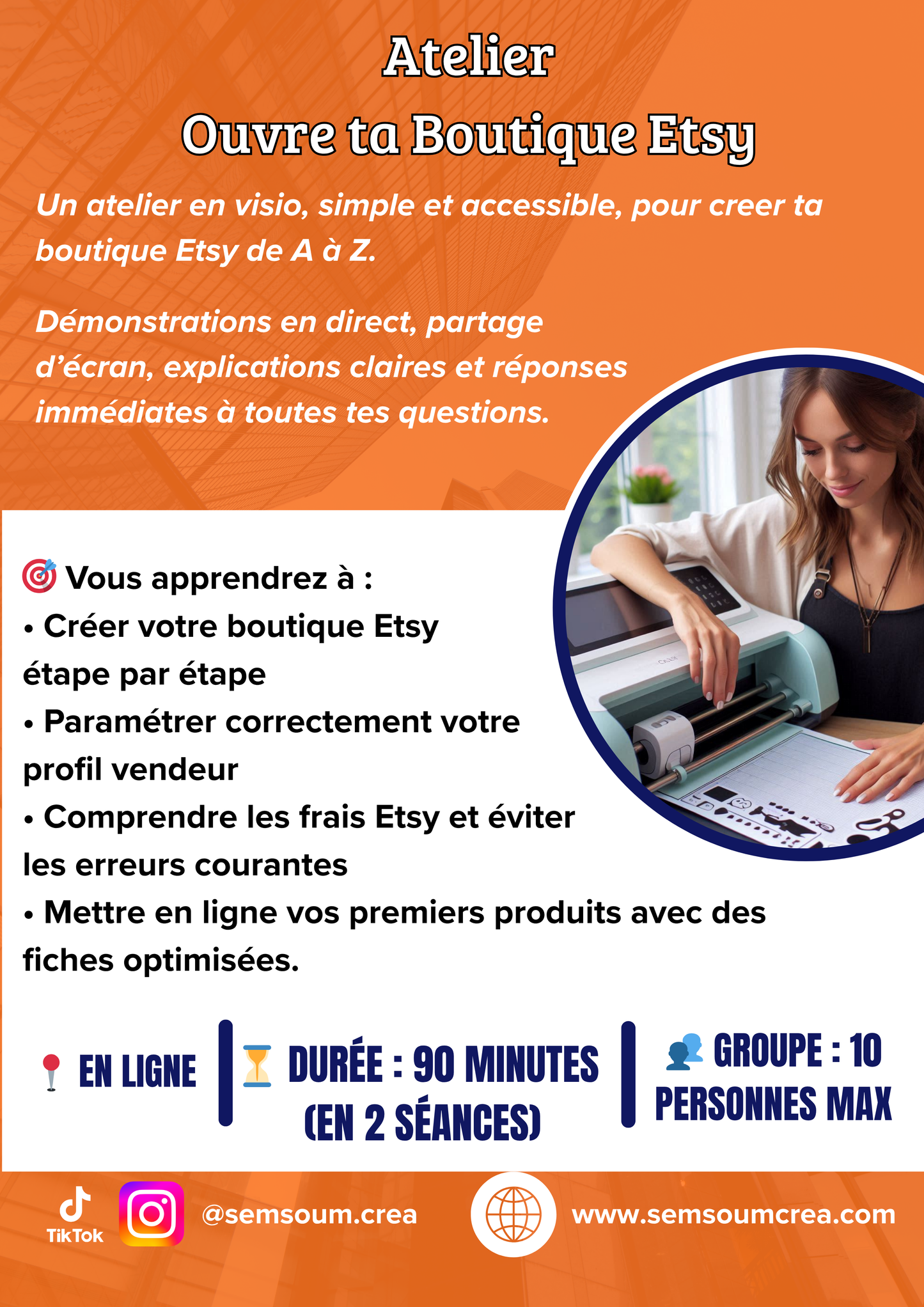 Atelier - Ouvre ta boutique Etsy